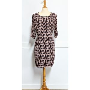 Sugarhill Boutique Navy Print Shift Dress size 10